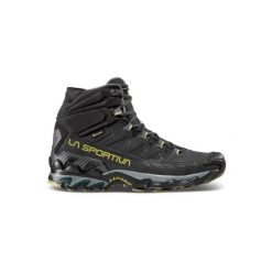 Skórzane buty trekkingowe La Sportiva Ultra Raptor II GTX. Czarne buty turystyczne La Sportiva, bez wzorów, z gore-texu, bez zapięcia, do biegania, gore-tex. Za 1,137.25 zł.