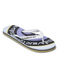 Klapki dla Mężczyzn MOLOKAI SCREEN Biały. Białe klapki Quiksilver, z materiału. Za 66.49 zł.