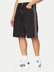 Adidas Szorty jeansowe adicolor Firebird KD1498 Czarny Loose Fit. Czarne szorty Adidas, m, bez wzorów, z bawełny. Za 298.99 zł.