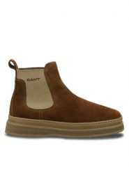 Gant Sztyblety 29653736 Brązowy. Brązowe botki sznurowane GANT, bez wzorów, ze skóry, bez obcasa, bez zapięcia. Za 679.99 zł.