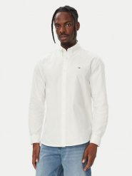 Tommy Jeans Koszula Oxford DM0DM23711 Biały Regular Fit. Białe koszule Tommy Jeans, m, bez wzorów, z bawełny, bez kołnierzyka, bez ramiączek. Za 329.99 zł.