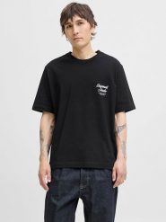 Jack & Jones Koszulka "Jormorrebro" w kolorze czarnym rozmiar: S. Czarne bezrękawniki Jack & Jones, s, bez wzorów, z bawełny, bez kołnierzyka, bez ramiączek. Za 52.79 zł.