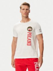 Beverly Hills Polo Club T-Shirt F-SS26M-TS0005 POL Biały Regular Fit. Białe koszulki polo sportowe Beverly Hills Polo Club, l, bez wzorów, z bawełny, bez kołnierzyka, bez ramiączek. Za 189.99 zł.