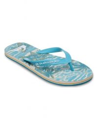 Klapki dla Mężczyzn MOLOKAI ART Niebieski. Niebieskie klapki Quiksilver, z gumy. Za 66.49 zł.