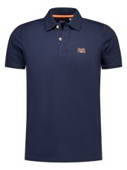 NEW ZEALAND AUCKLAND Koszulka polo w kolorze granatowym rozmiar: M. Niebieskie koszulki polo New Zealand Auckland, m, bez wzorów, bez kołnierzyka, bez ramiączek. Za 145.60 zł.