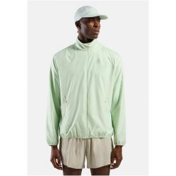 Kurtka męska Odlo ESSENTIAL LIGHT Jacket. Zielone kurtki ODLO, m, bez wzorów, bez kaptura, do biegania. W wyprzedaży za 359.99 zł.