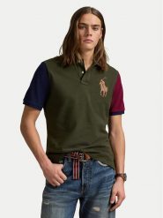Polo Ralph Lauren Polo 710958777001 Zielony Classic Fit. Zielone koszulki polo Polo Ralph Lauren, m, bez wzorów, z bawełny, bez kołnierzyka, bez ramiączek. Za 649.99 zł.