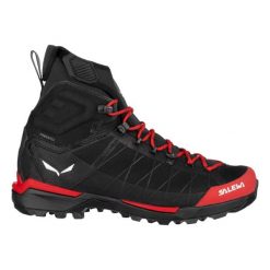 Buty trekkingowe Salewa Ortles Light ID Ptx. Czarne buty turystyczne Salewa, na zimę, bez wzorów, z nylonu, bez zapięcia, trekkingowe. Za 1,156.00 zł.