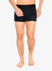 Bokserki termoaktywne męskie Sensor Merino Cordura Boxers. Czarne bokserki Sensor, m, bez wzorów, ze skóry. Za 159.49 zł.