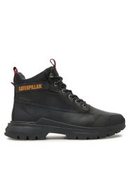 CATerpillar Trzewiki Colorado Sneaker Wp P725946 Czarny. Czarne botki sznurowane CATerpillar, bez wzorów, ze skóry, bez obcasa, bez zapięcia. Za 479.00 zł.