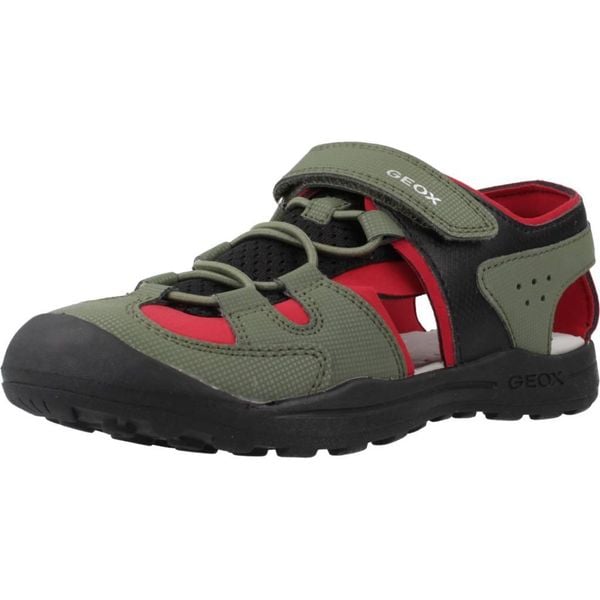 Sandały GEOX J VANIETT B Zielony. Zielone sandały Geox, z syntetyku, bez zapięcia. Za 172.99 zł.