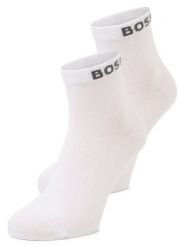 BOSS Skarpety w 2-paku Mężczyźni biały, 39-42. Białe skarpety Boss, bez wzorów, z bawełny. Za 64.95 zł.