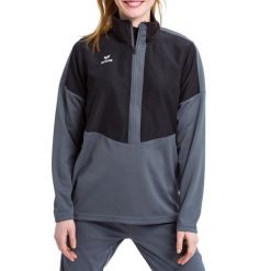 Bluza zapinana na zamek Erima Worker Squad. Czarne bluzy z polaru Erima, m, bez wzorów, z polaru, bez kaptura. W wyprzedaży za 156.45 zł.