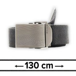 Pasek Materiałowy, Militarny Grafitowy, Solidny, 130 cm, Klamra Zamykana Manualnie -Pako Jeans. Szare paski Pako Jeans, bez wzorów, z jeansu, klasyczne. Za 49.00 zł.