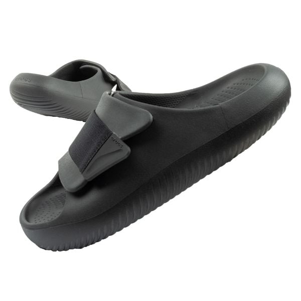 Buty klapki męskie Crocs Mellow Luxe Recovery Slide. Czarne klapki Crocs. Za 159.00 zł.