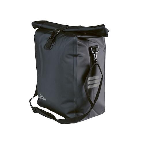 Torba Rowerowa Wodoodporna Mała 18,5 Litra 27 X 49 X 14 Cm - Czarna. Czarne torby na ramię GREENLANDS, bez wzorów, na ramię, małe, bez dodatków. Za 219.60 zł.