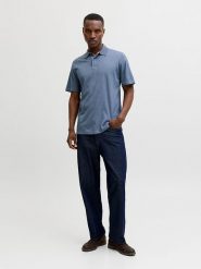 Jack & Jones Koszulka polo "Crodney" w kolorze niebieskim rozmiar: S. Niebieskie koszulki polo Jack & Jones, s, bez wzorów, bez kołnierzyka, bez ramiączek. Za 69.99 zł.