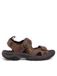 Keen Sandały Targhee III Open Toe Sandal 1022423 Brązowy. Brązowe sandały Keen, z nubiku, z otwartym noskiem, bez zapięcia. Za 259.99 zł.