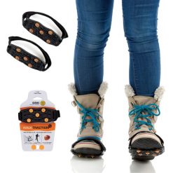 Antyposlizgowe Elementy Walk Traction 1/2. Brązowe buty trekkingowe SIDAS, na zimę, bez wzorów, z gumy, bez zapięcia. Za 47.00 zł.