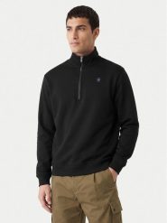 G-Star Raw Bluza Premium D26459 C235 Czarny Regular Fit. Czarne bluzy G-Star, l, bez wzorów, z bawełny, bez kaptura. Za 314.99 zł.