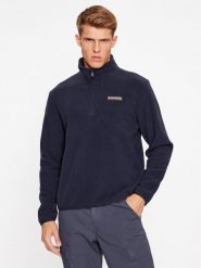 Napapijri Polar NP0A4HDV Granatowy Regular Fit. Niebieskie bluzy z polaru Napapijri, m, bez wzorów, z polaru, bez kaptura. Za 199.99 zł.