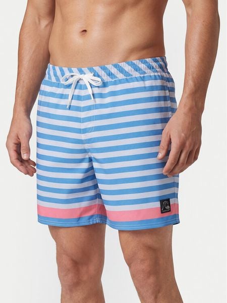 Quiksilver Szorty kąpielowe Original Btz Stripe Volley 17 EQYJV04209 Niebieski Straight Leg. Niebieskie kąpielówki Quiksilver, l, bez wzorów, z syntetyku. Za 215.99 zł.