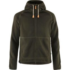 Bluza z kapturem Fjallraven Ovik Fleece Hoodie. Zielone bluzy z kapturem Fjällräven, na lato, s, bez wzorów, z bawełny, z kapturem. Za 689.69 zł.