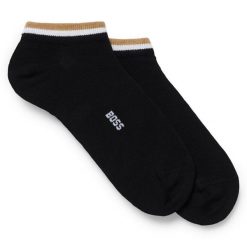 Skarpety krótkie BOSS. Czarne skarpety Boss, bez wzorów. Za 59.99 zł.