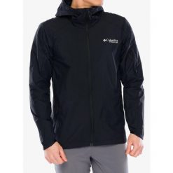 Kurtka przeciwwiatrowa męska Columbia Loop Trail II Windbreaker. Czarne kurtki Columbia, m, bez wzorów, z softshellu, bez kaptura. Za 379.99 zł.