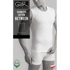GATTA Podkoszulek męski Seamless Cotton Between Biały r. M. Podkoszulki marki GATTA. Za 35.00 zł.