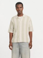 Jack&Jones Koszula Tyler 12272863 Écru Loose Fit. Koszule Jack&Jones, m, bez wzorów, z bawełny, bez kołnierzyka, bez ramiączek. Za 119.99 zł.
