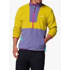 Bluza bez kaptura Columbia Sequoia Grove Half Zip Fleece. Żółte bluzy Columbia, bez wzorów, bez kaptura. Za 278.19 zł.
