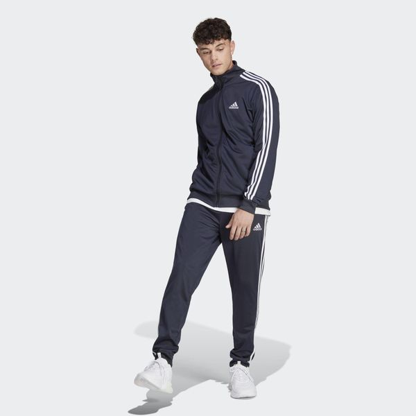 Dres męski adidas Basic 3-Stripes Tricot. Białe komplety dresowe Adidas, m, bez wzorów, z dresówki, bez ramiączek. Za 381.70 zł.