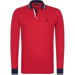 Koszulka polo "Handicap" - Regular fit - w kolorze czerwonym. Koszulki polo marki Sir Raymond Taylor, z haftami, z bawełny, polo, z długim rękawem. W wyprzedaży za 108.95 zł.