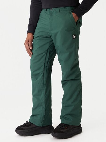 Quiksilver Spodnie snowboardowe Estate EQYTP03237 Zielony Slim Fit. Zielone spodnie narciarskie i snowboardowe Quiksilver, m, bez wzorów, z syntetyku, narciarskie. Za 649.99 zł.