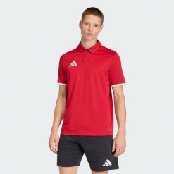 Koszulka męska adidas Entrada 26 Polo. Białe koszulki polo Adidas, m, bez wzorów, z poliesteru, bez kołnierzyka, bez ramiączek. Za 78.99 zł.