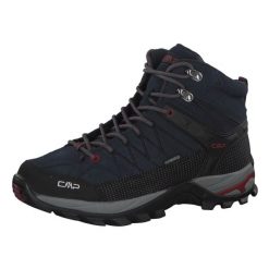 Buty trekkingowe męskie, CMP Rigel Mid. Czarne buty trekkingowe CMP, bez wzorów, z materiału, bez zapięcia. Za 349.00 zł.