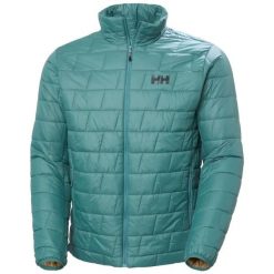 Kurtka puchowa Helly Hansen Lifaloft. Zielone kurtki Helly Hansen, l, bez wzorów, z materiału, bez kaptura. Za 791.00 zł.