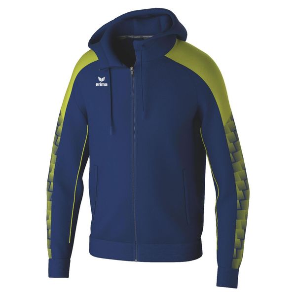 Bluza dresowa z kapturem Erima Evo Star. Niebieskie bluzy Erima, bez wzorów, z dresówki, z kapturem. Za 328.99 zł.
