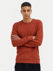 Blend Sweter 20717257 Czerwony Regular Fit. Czerwone swetry rozpinane Blend, m, bez wzorów, z bawełny, bez kołnierzyka, bez ramiączek. Za 69.99 zł.