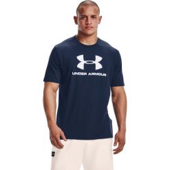 Koszulka sportowa męska Under Armour Sportstyle Logo Tee. Białe t-shirty sportowe Under Armour, bez wzorów, bez ramiączek. Za 110.00 zł.