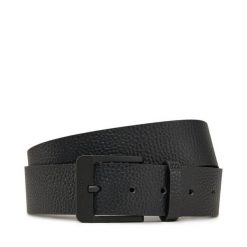 Pasek Męski Calvin Klein Jeans. Czarne paski Calvin Klein Jeans, bez wzorów, z jeansu. Za 179.99 zł.