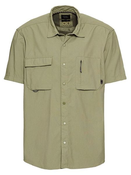Camel Active Koszula funkcyjna w kolorze khaki rozmiar: L. Brązowe koszule Camel Active, l, bez wzorów, z materiału, bez kołnierzyka, bez ramiączek. Za 138.70 zł.