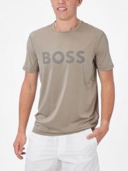 Hugo Boss Fashion Koszulka w kolorze szarobrązowym rozmiar: XL. Brązowe bezrękawniki Hugo Boss Fashion, xl, bez wzorów, bez kołnierzyka, bez ramiączek. Za 153.34 zł.