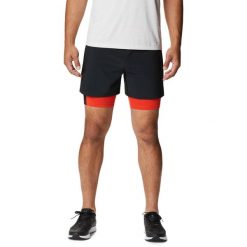 Spodenki sportowe męskie Columbia Endless Trail 2 In 1. Czarne krótkie spodenki sportowe Columbia, m, bez wzorów. Za 329.00 zł.