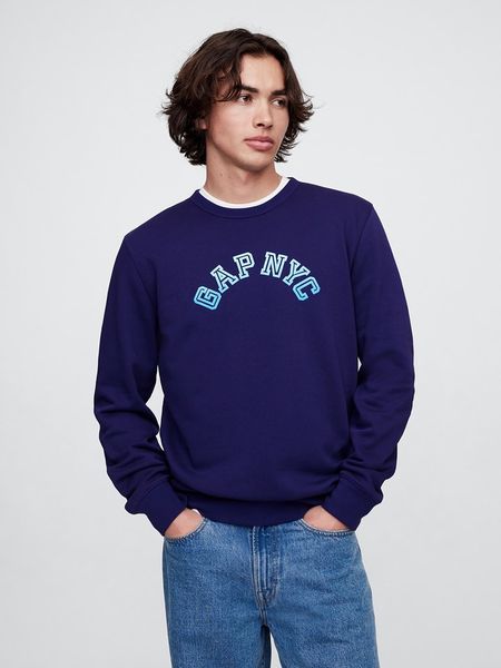 GAP Bluza w kolorze granatowym rozmiar: XL. Niebieskie bluzy GAP, xl, bez wzorów, z bawełny, bez kaptura. Za 74.63 zł.