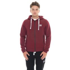 Bluza Herren Winter-Kapuzens z logo Reißverschluss, mała Leone 1947 Logo. Czerwone bluzy LEONE 1947 APPAREL, bez wzorów, z bawełny, bez kaptura. W wyprzedaży za 169.09 zł.