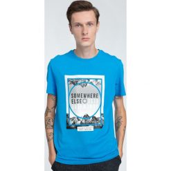 T-shirt męski TSM011 - jasny niebieski. T-shirty marki Under Armour. W wyprzedaży za 44.99 zł.