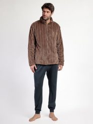 Admas Kurtka polarowa "Admas" w kolorze brązowym rozmiar: M. Brązowe kurtki admas, m, bez wzorów, z polaru, bez kaptura. Za 130.99 zł.