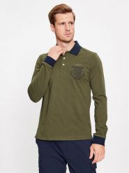 Aeronautica Militare Polo 232PO1709J584 Zielony Regular Fit. Zielone koszulki polo Aeronautica Militare, m, bez wzorów, z bawełny, bez kołnierzyka, bez ramiączek. Za 389.99 zł.